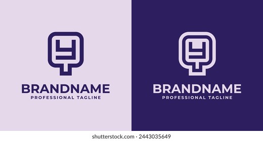 Moderno logotipo de las iniciales QY y YQ, conveniente para los negocios con iniciales QY o YQ