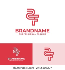 Modern Initials ZF Logo, suitable for business with FZ or ZF initials