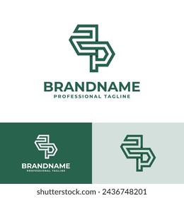 Modern Initials ZP Logo, suitable for business with PZ or ZP initials