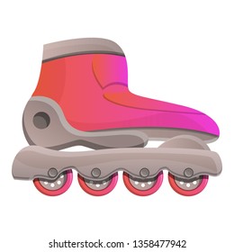 Modern inline skates icon. Cartoon of modern inline skates vector icon for web design isolated on white background