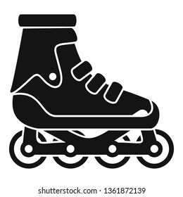 Modern inline skates icon. Simple illustration of modern inline skates vector icon for web design isolated on white background