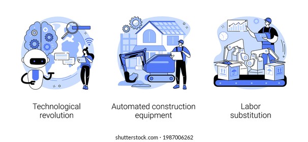 Modern innovation abstract concept vector illustrations.