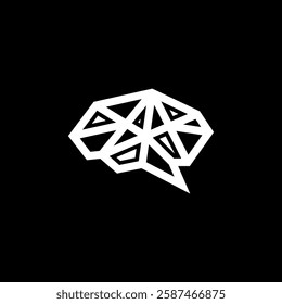A modern and innovative logo design featuring a stylized brain integrated with digital or technological elements.