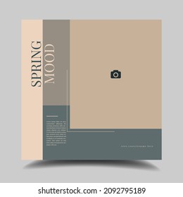 Modern Instagram Post vector design social media post design template 