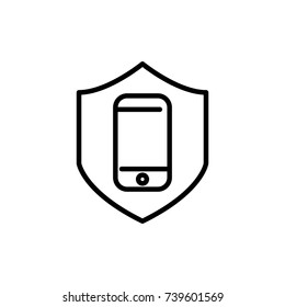 Modern insurance line icon. Premium pictogram isolated on a white background. Vector illustration. Stroke high quality symbol. Insurance icon in modern line style.