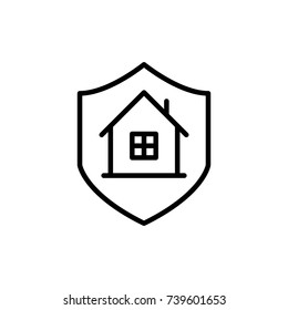 Modern insurance line icon. Premium pictogram isolated on a white background. Vector illustration. Stroke high quality symbol. Insurance icon in modern line style.