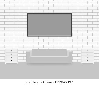 Modern interior background.