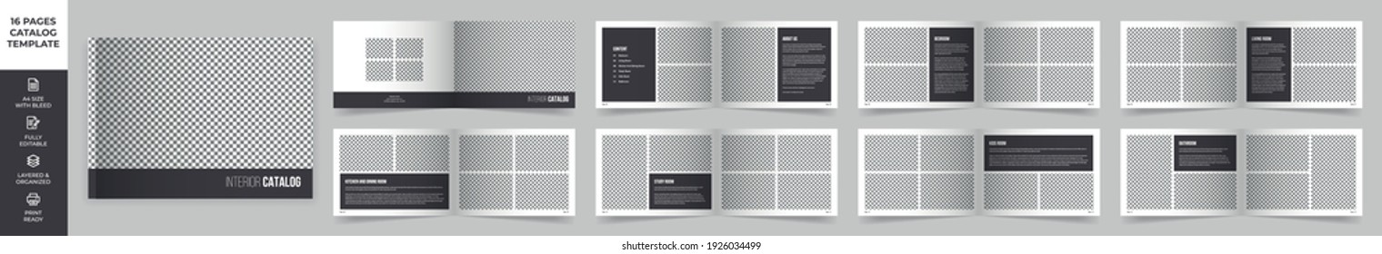 Modern Interior Design Catalog Layout, Product Catalog, Minimal Magazine Design, Landscape Brochure Design , Fashion And Multipurpose Portfolio, Photo Book Design