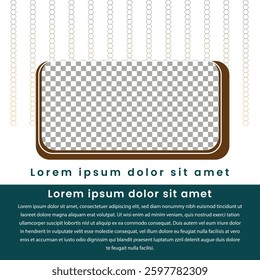 Modern interior design social media post