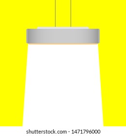 Modern interior Isolated Lamp shine Several idea, Bright Business background Vector sign