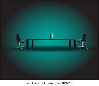 modern interior of office