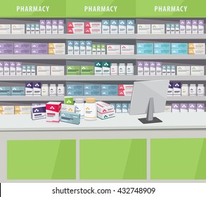 Imagenes Fotos De Stock Y Vectores Sobre Farmacia Interior Vector