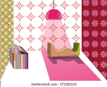 Modern interior vector illustration