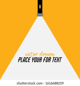 Modern interior.Vector Isolated Lamp.Lamp bulb Icon.Place for your text.
