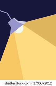 Modernes Interieur.Vector isolierte Lamp.Place für Ihren Text.
