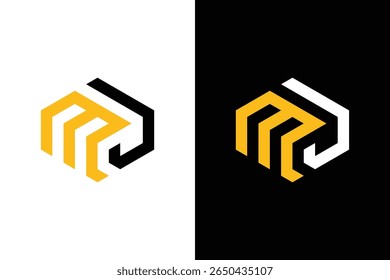 Moderno Hexágono Hexágono Abstrato Logo Design