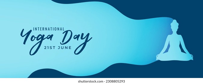 modern international yoga day banner for physical therapy vector
