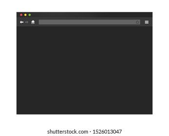 Modern internet browser window. Dark theme interface.