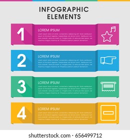 Modern internet infographic template. infographic design with internet icons includes pointing. can be used for presentation, diagram, annual report, web design.