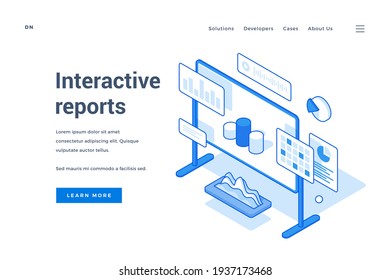 Modern Internet site design about interactive reports