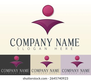 A modern interpretation of unity through logo design.