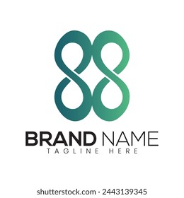 Modern Intertwined Logo Design Brand Identity Visual Branding