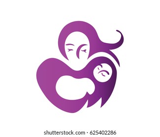 Modern Intimate Mother And Baby Logo