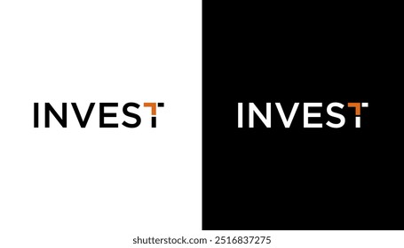 Modern investment growth logo design wordmark. Abstract arrow shapes logo design in letter T graphic vector illustration. Symbol, icon, creative.