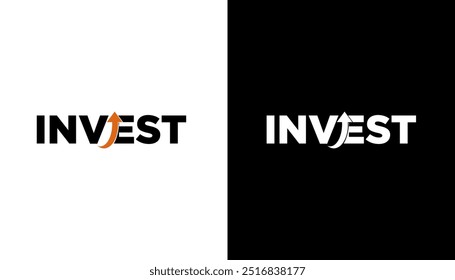 Modern investment growth logo design wordmark. Abstract arrow shapes logo design in letter E graphic vector illustration. Symbol, icon, creative.