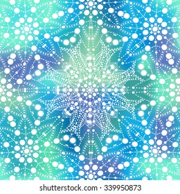 Modern invitation card. Template frame design for card. Elegant colorful blurred background with lace ornament. Floral elements, ornate background. Vector seamless pattern