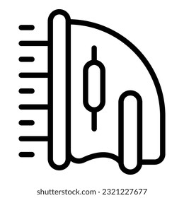 Modern iron device icon outline vector. Home electric. Wash machine