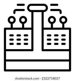 Modern irrigation system icon outline vector. Water drip. Garden farm