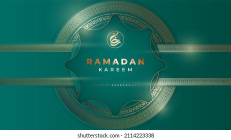 Modern islamic background design suitable for giftcard, banner, postcard, brochure