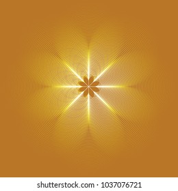 modern Islamic background - vector with Gold color
