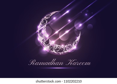 Modern Islamic Eid Mubarak Wide Background Banner And Card Illustration