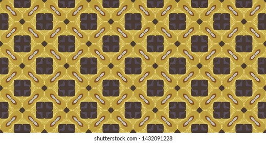 Modern Islamic geometric ornament. Seamless pattern illustration for design wrapping paper, wallpaper, carpet, and textile