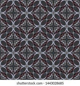 Modern Islamic geometric ornament. Seamless pattern illustration for design wrapping paper, wallpaper, carpet, and textile