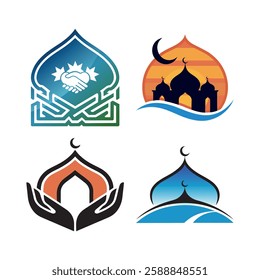 Modern Islamic Logo Design Set – Spiritual and Cultural Symbols