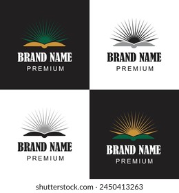 Modern Islamic  Logo In Isolated White and Black Background