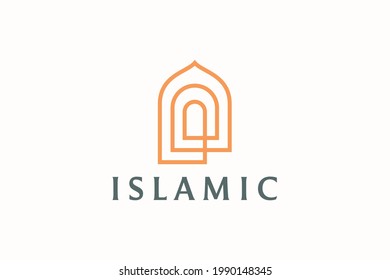 Modern Islamic Luxury Logo Template