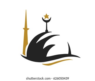 Modern Islamic Mosque Logo - Elegant Islamic Center Symbol