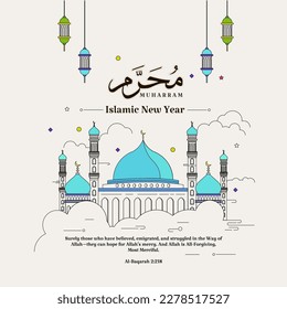 Modern Islamic New Year or Muharram  Design