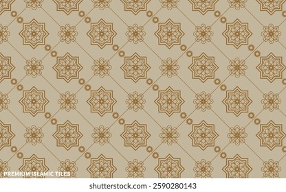 Modern Islamic Tiles Design with vector.Seamless arabic geometric ornament based on traditional arabic art.