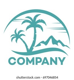 Modern island logo