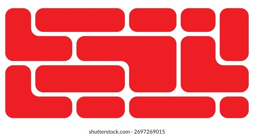 Modernos Conjuntos de rejilla de bento de Vector aislado. Aislado marco de trabajo bento rompecabezas de rejilla. Iconos de bento de forma de patrón. EPS 10. 