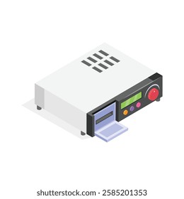 Modern isometric icon of amplifier in trendy style