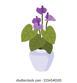 Un icono isométrico moderno de flor floreciente   

