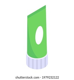 Modern isometric icon of ointment 