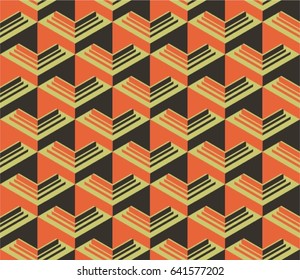 Modern Isometric Seamless Pattern