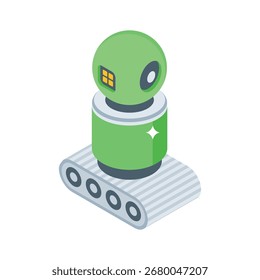 Ícone de estilo isométrico moderno da tecnologia smart bot